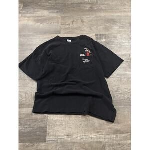 Vintage 90s Warner Bros WILE E COYOTE GENIUS STRIKES AGAIN Bowling Tshirt Sz L